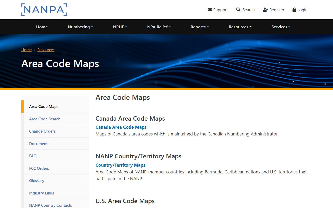 NANPA official U.S. area-code maps source for Kannapolis 704 and 980 coverage